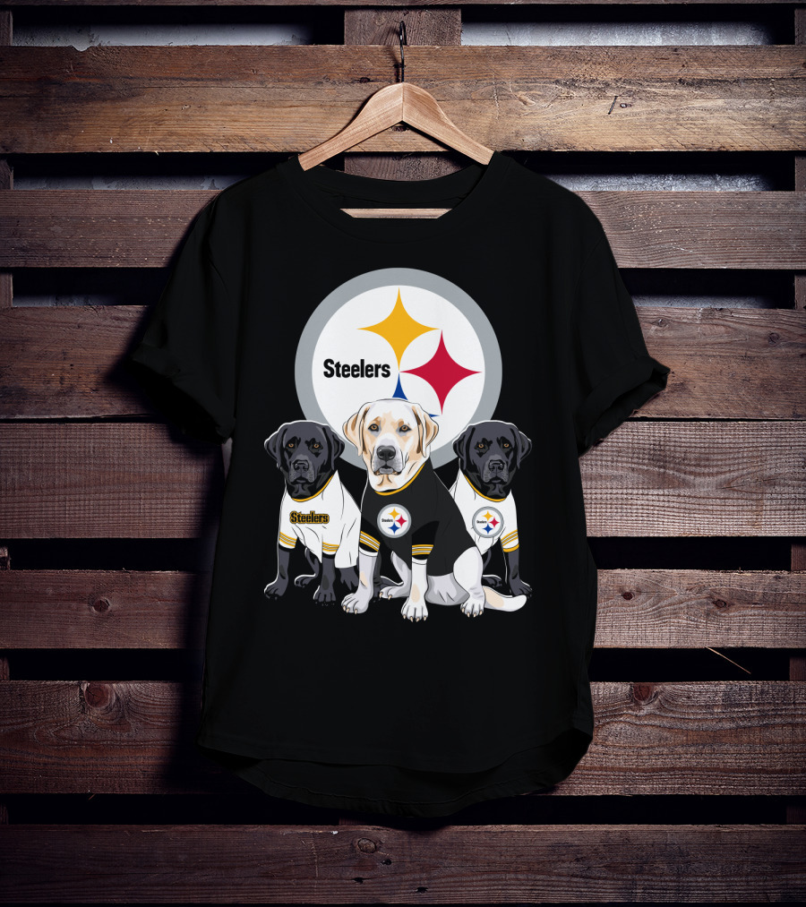 Steelers Labrador Trio T-Shirt