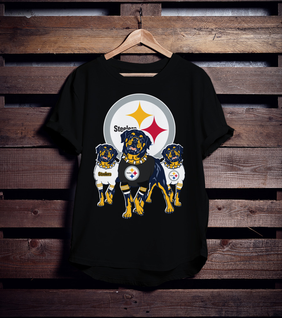 Steelers Rottweiler Trio T-Shirt