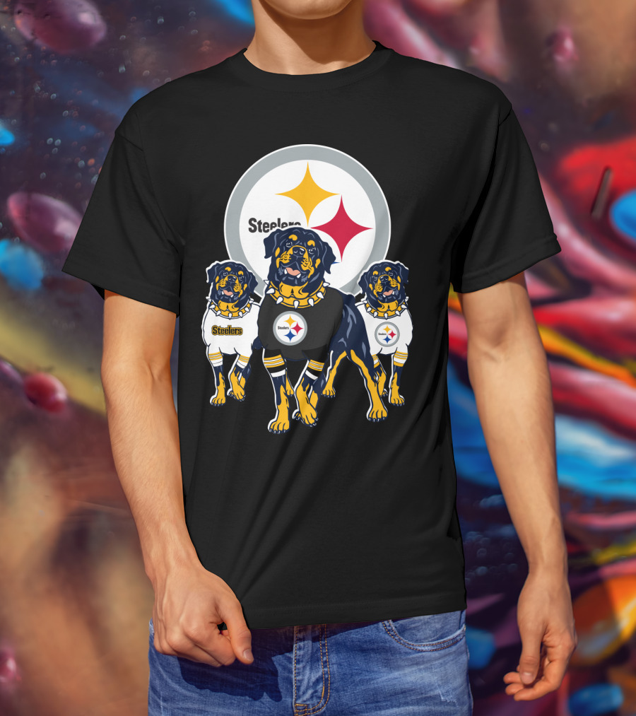Steelers Rottweiler Trio T-Shirt