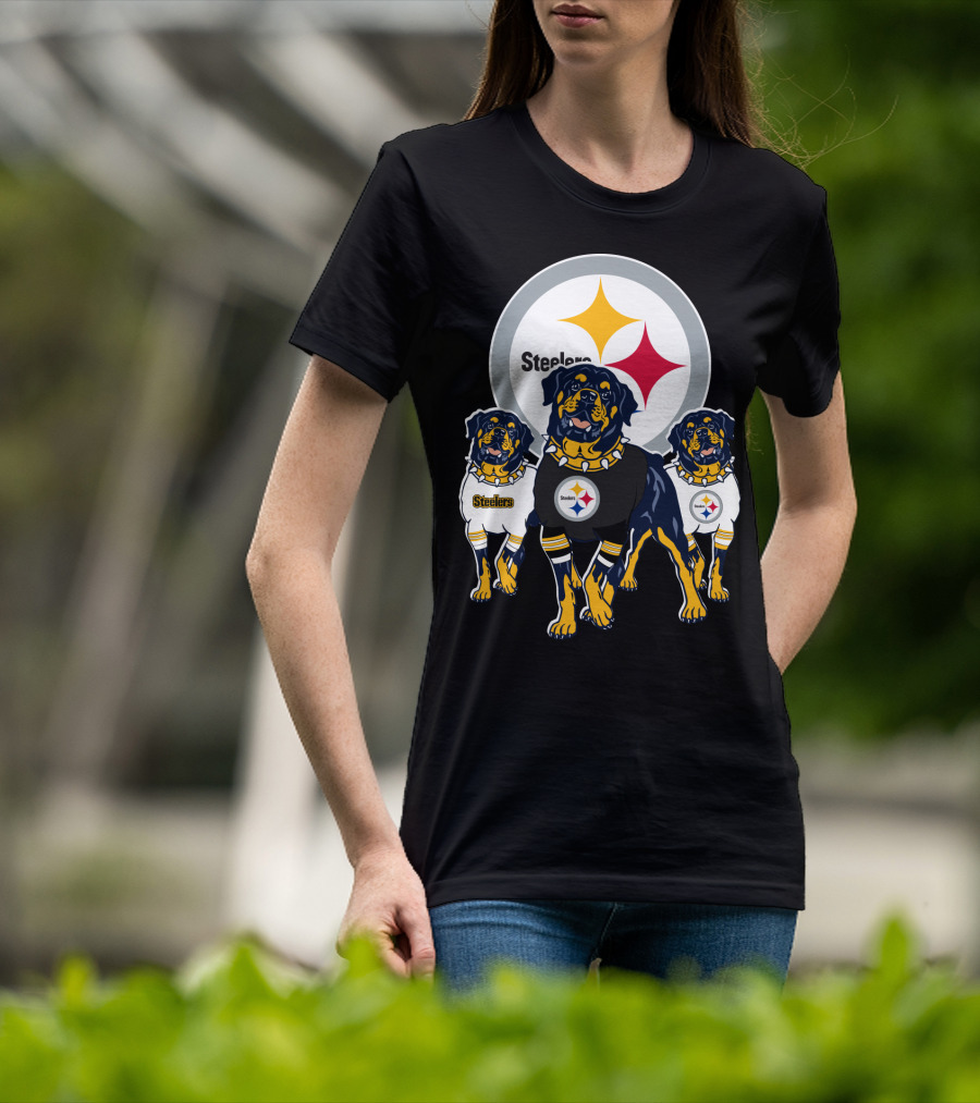Steelers Rottweiler Trio T-Shirt