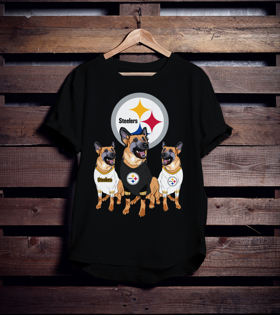 Steelers German Shepherd Trio T-Shirt