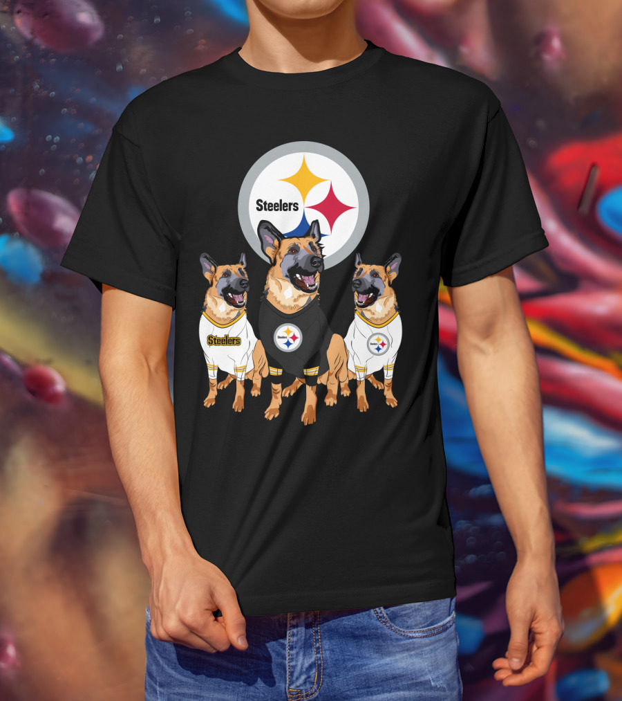 Steelers German Shepherd Trio T-Shirt