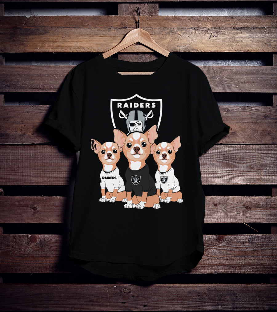 Raiders Chihuahua Trio T-Shirt