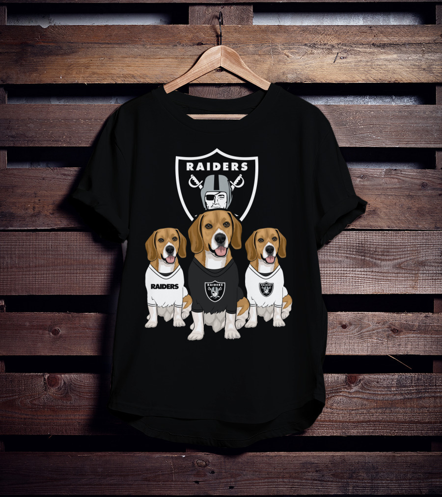 Las Vegas Raiders Beagles T-Shirt