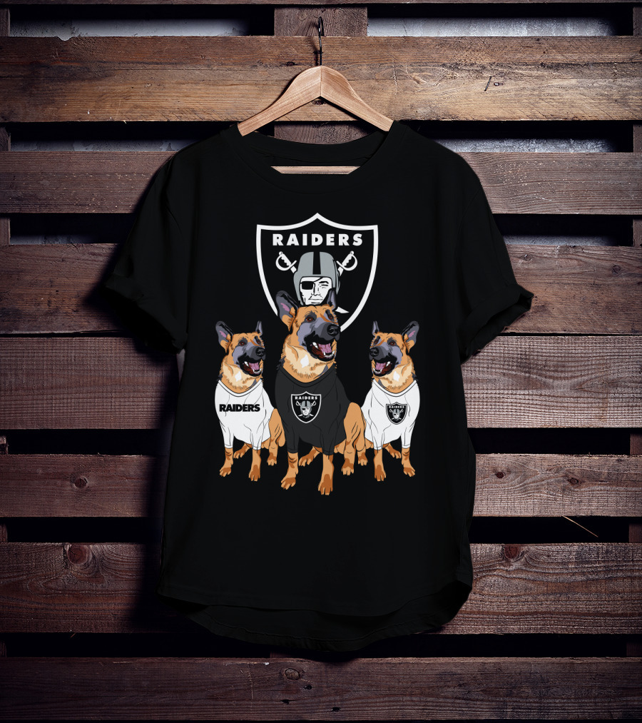 Las Vegas Raiders German Shepherd T-Shirt