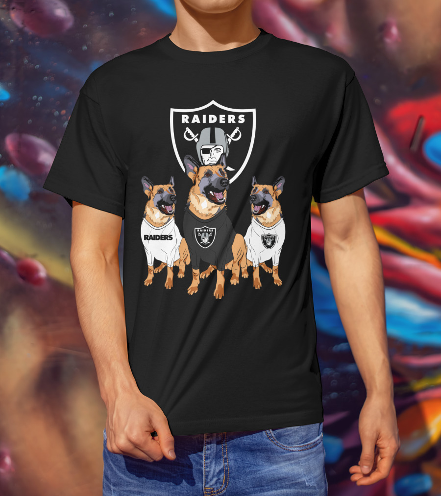 Las Vegas Raiders German Shepherd T-Shirt