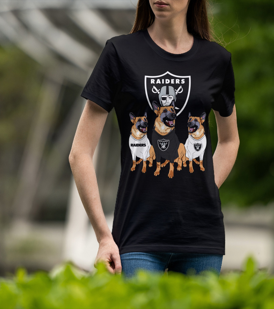 Las Vegas Raiders German Shepherd T-Shirt