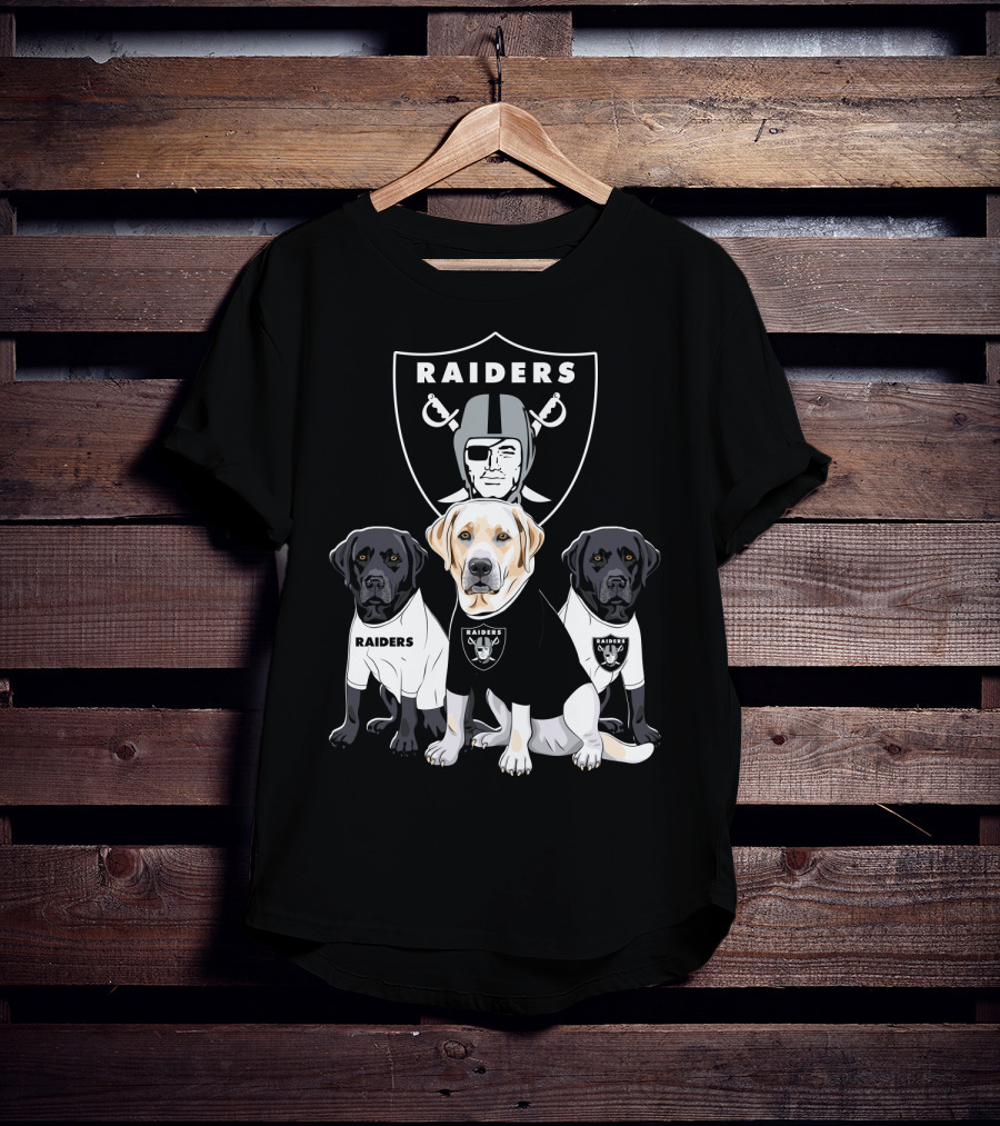 Las Vegas Raiders Labrador Retriever T-Shirt