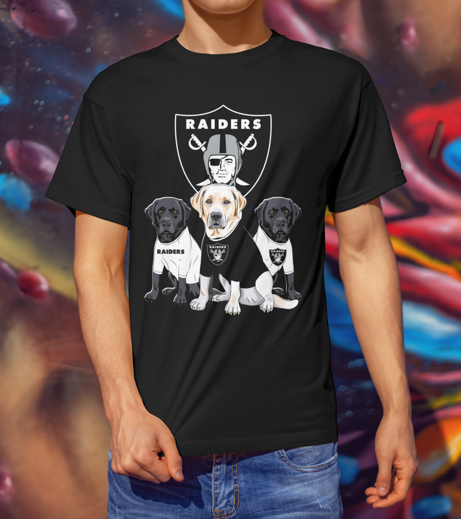 Las Vegas Raiders Labrador Retriever T-Shirt