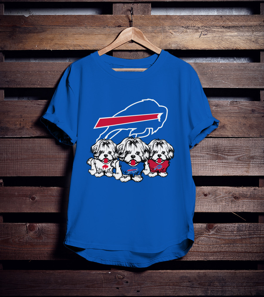 Buffalo Bills Shih Tzu Trio T-Shirt