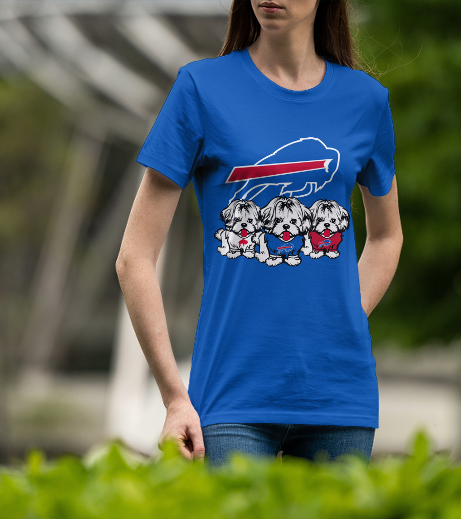 Buffalo Bills Shih Tzu Trio T-Shirt
