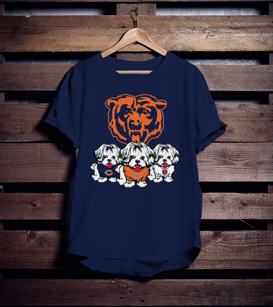 Chicago Bears Shih Tzu T-Shirt
