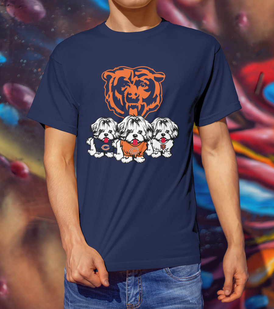 Chicago Bears Shih Tzu T-Shirt