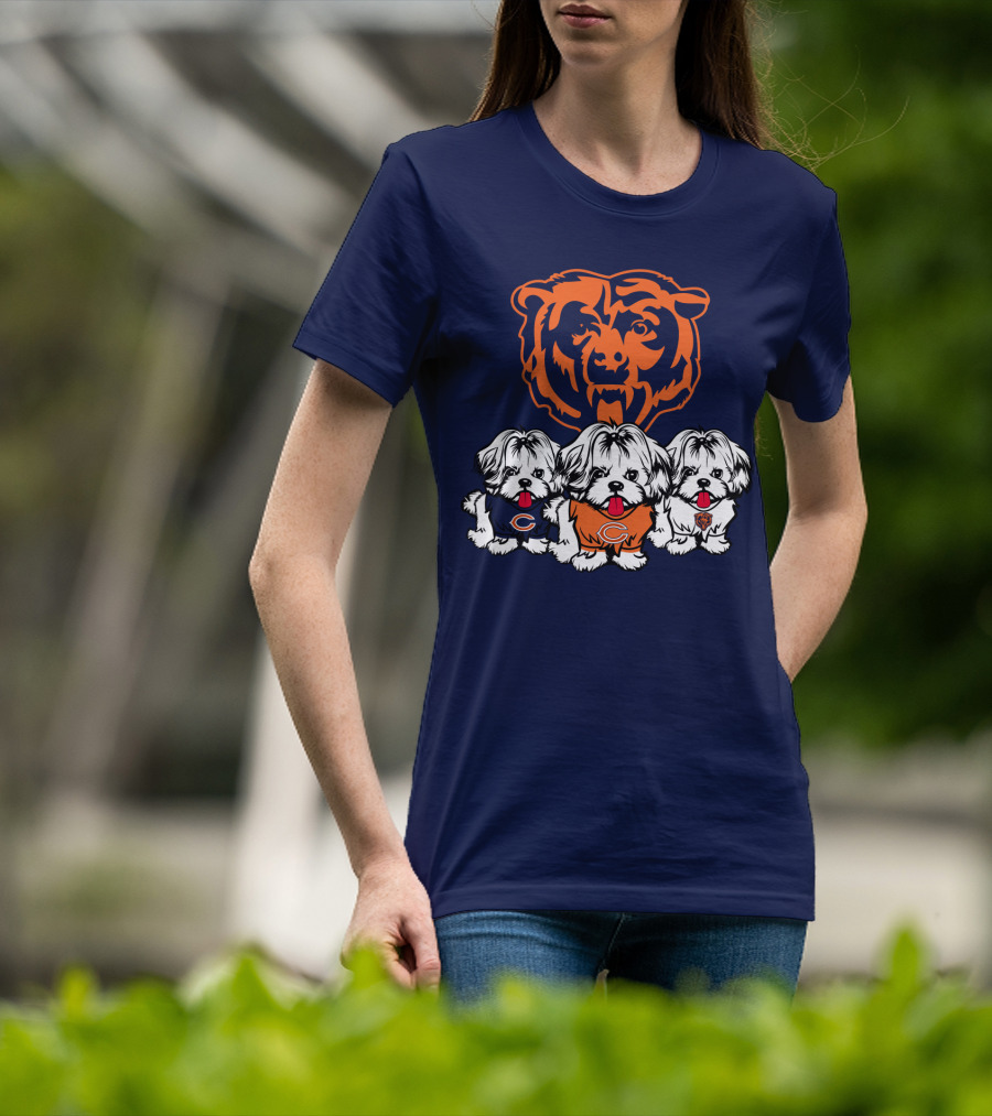 Chicago Bears Shih Tzu T-Shirt