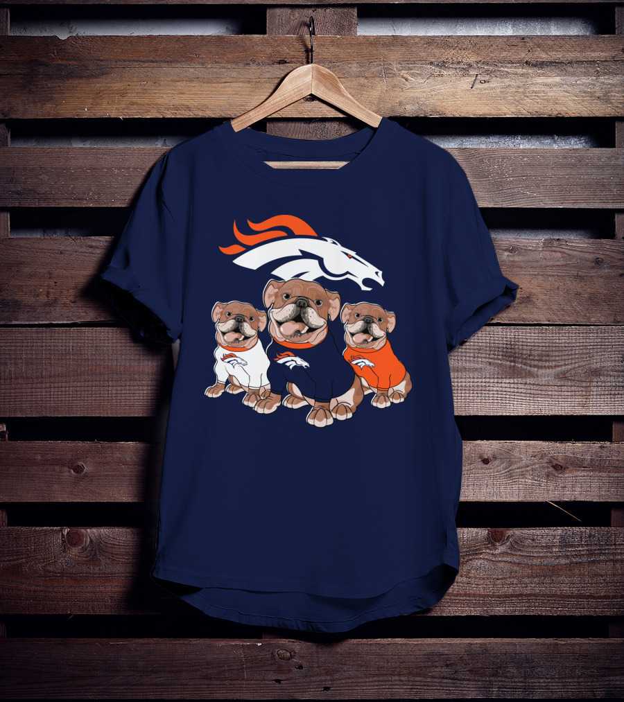 Denver Broncos Bulldog Trio T-Shirt