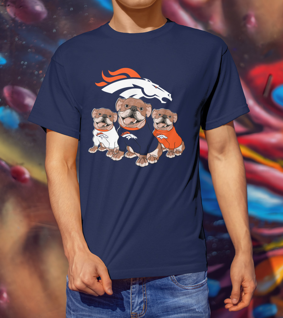 Denver Broncos Bulldog Trio T-Shirt