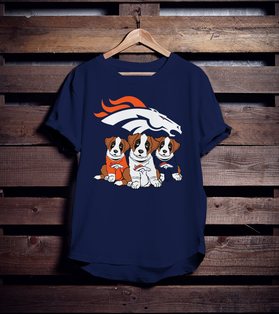 Denver Broncos Saint Bernard T-Shirt