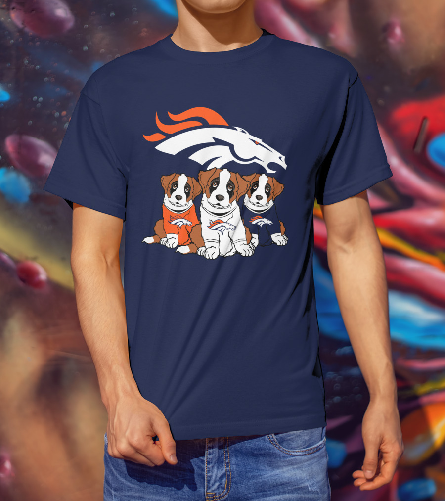 Denver Broncos Saint Bernard T-Shirt