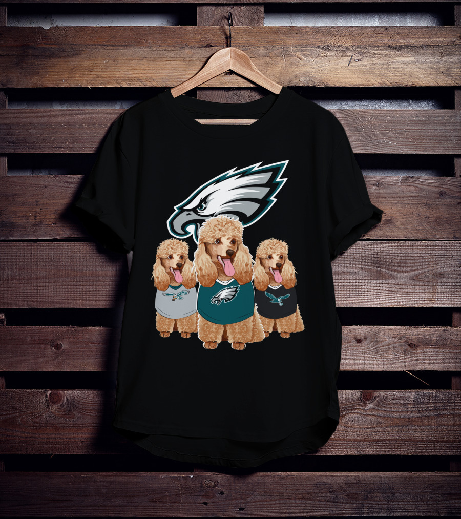 Philadelphia Eagles Poodle Trio T-Shirt