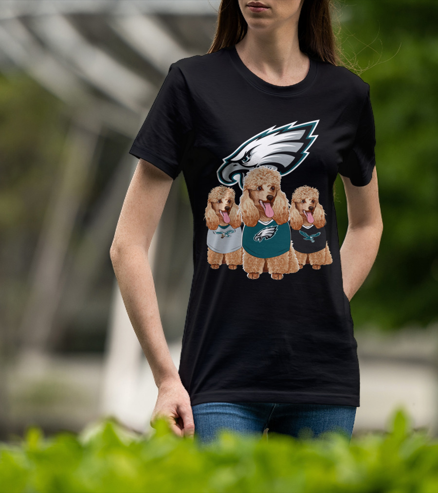 Philadelphia Eagles Poodle Trio T-Shirt