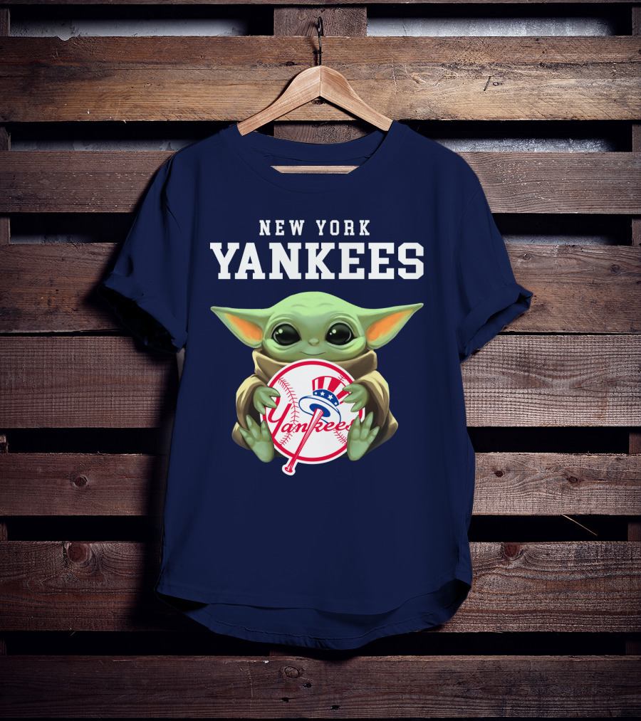 New York Yankees Baby Yoda Yankees T-Shirt