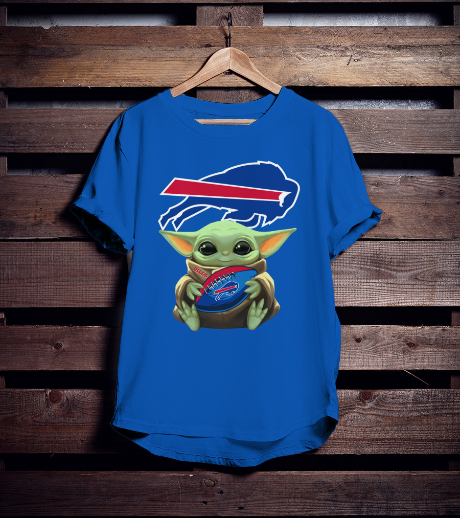 Baby Yoda Bills Buffalo Football Fan T-Shirt