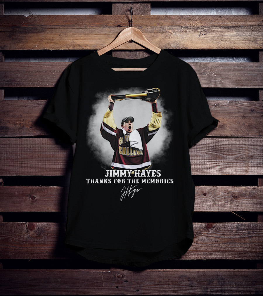 Jimmy Hayes Boston College Thanks For The Memories T-Shirt
