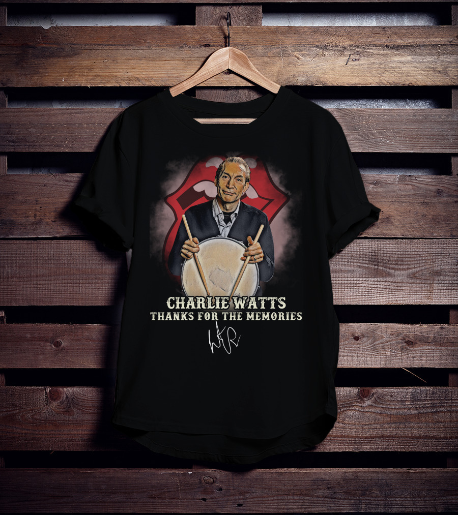 Charlie Watts Thanks For The Memories T-Shirt