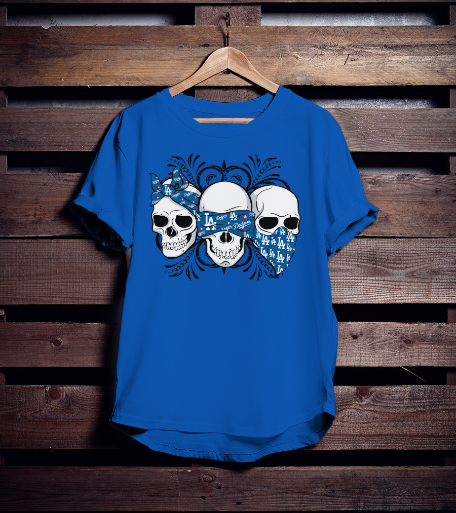 La Dodgers Skull Trio T-Shirt