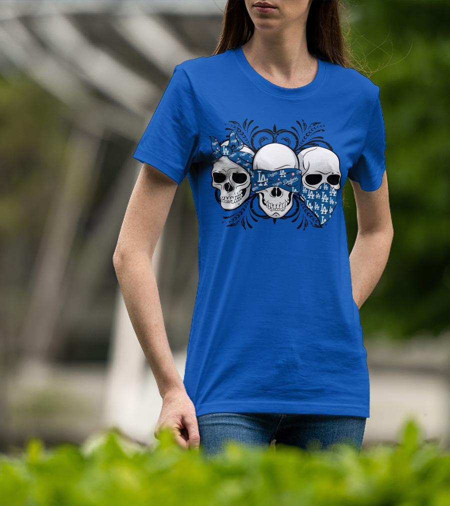 La Dodgers Skull Trio T-Shirt