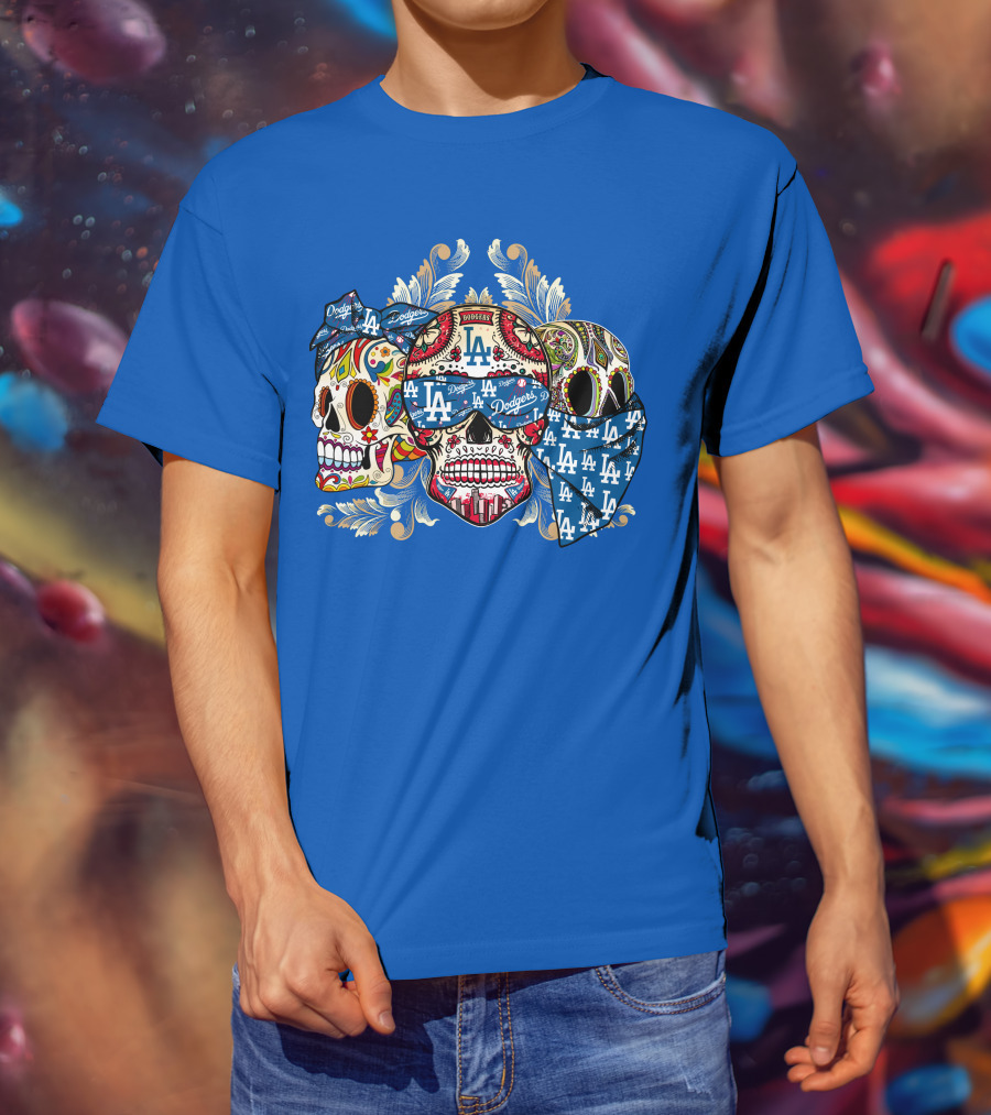 La Dodgers Sugar Skull Trio T-Shirt