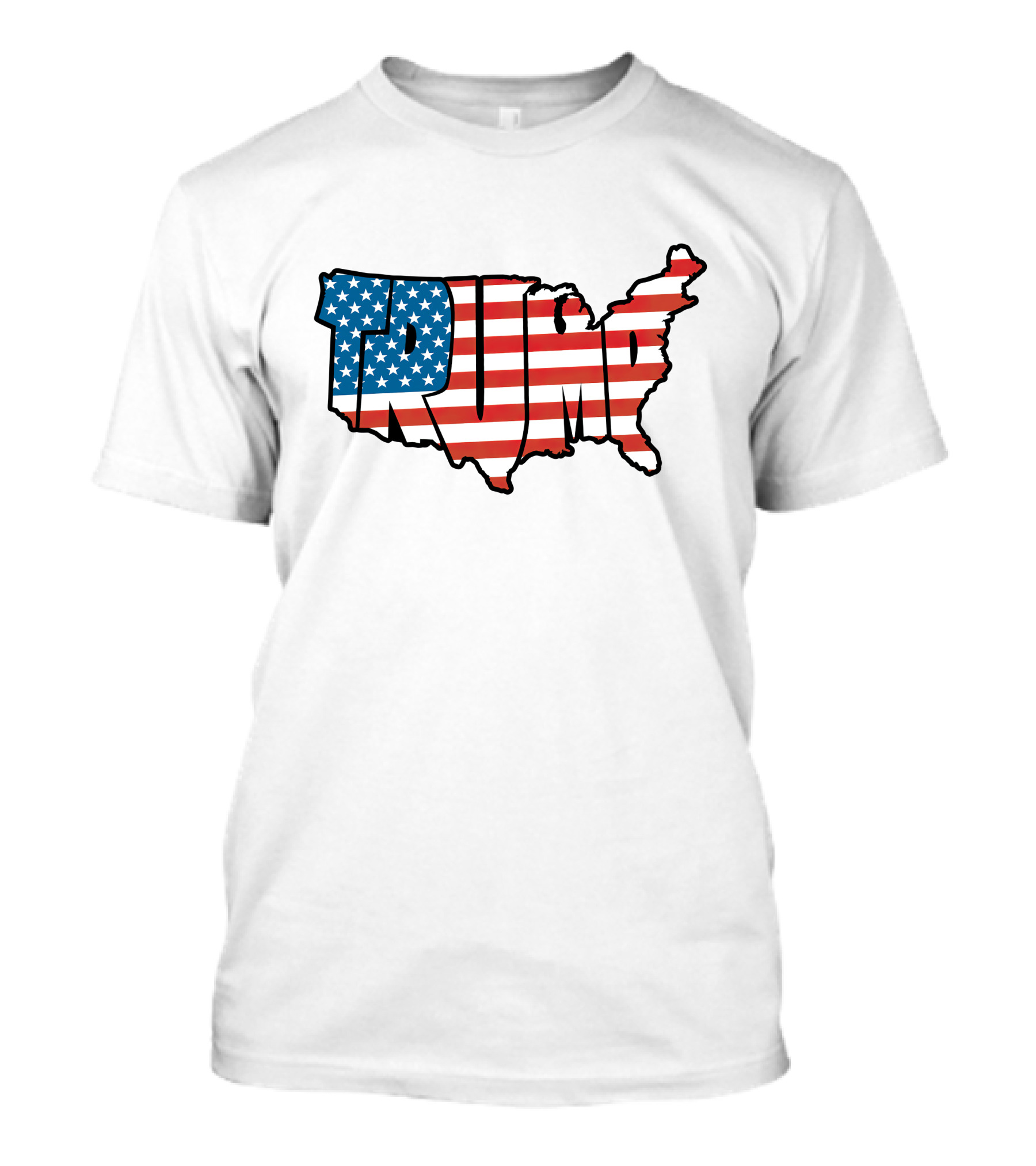 Trump Usa Flag Map T-Shirt