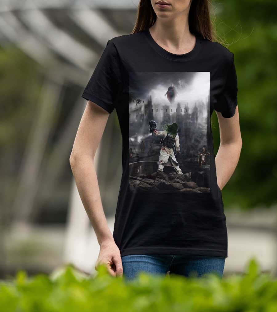 Betrayal Swat Superman Post-Apocalyptic Scene T-Shirt