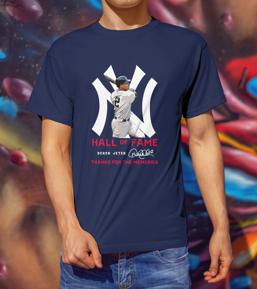 Derek Jeter Hall Of Fame Thanks For The Memories T-Shirt
