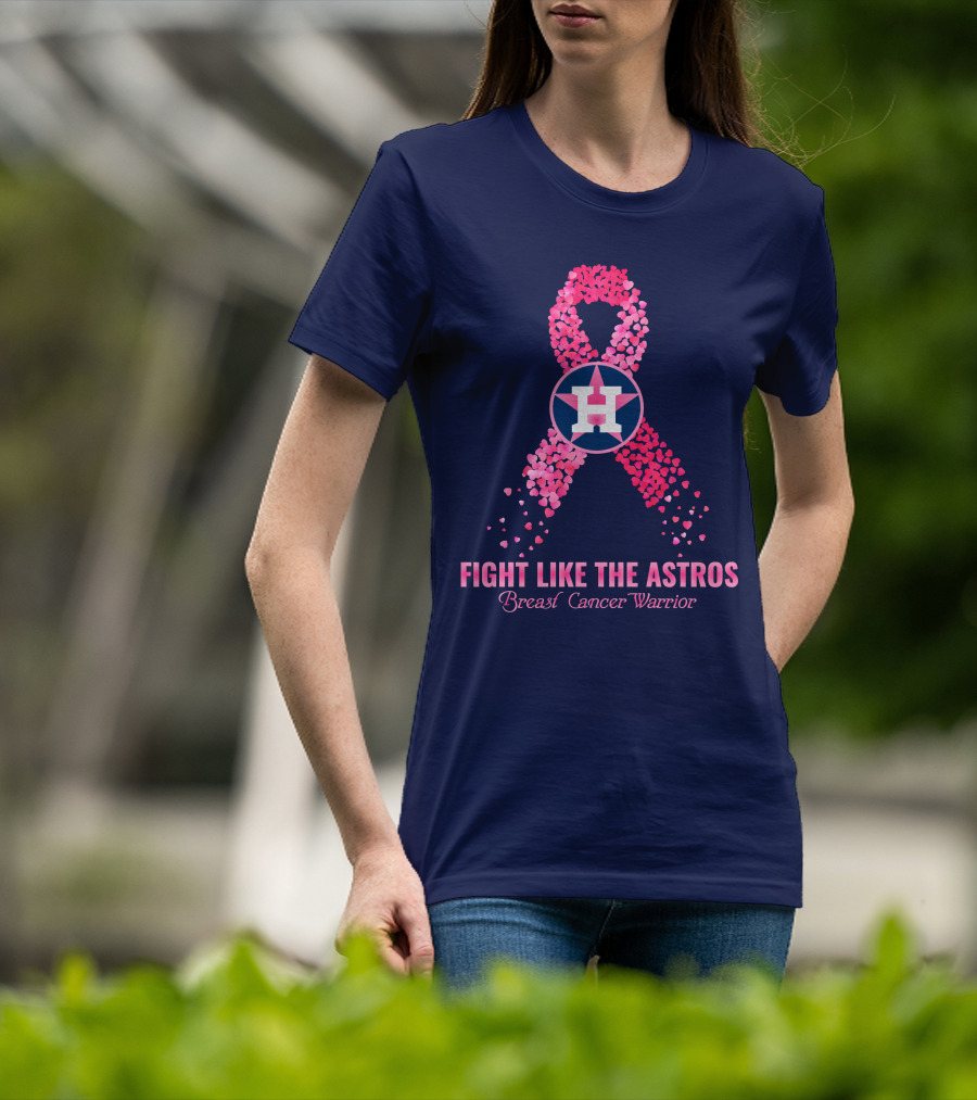 Fight Like The Astros Breast Cancer Warrior T-Shirt
