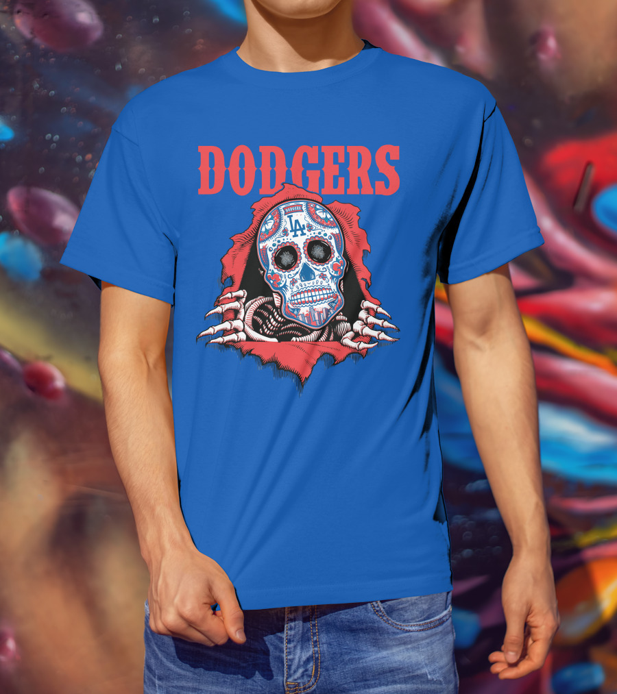 Dodgers La Sugar Skull T-Shirt