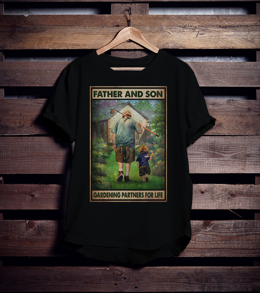Father And Son Gardening Partners For Life T-Shirt