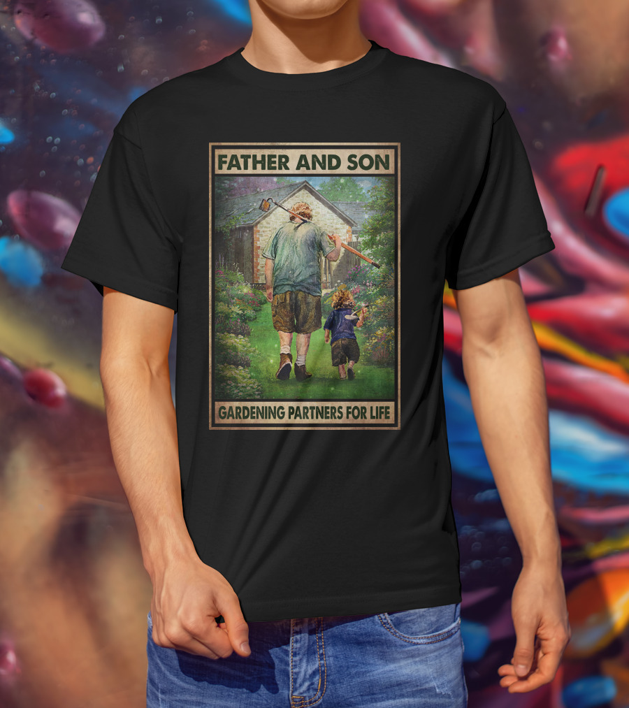 Father And Son Gardening Partners For Life T-Shirt