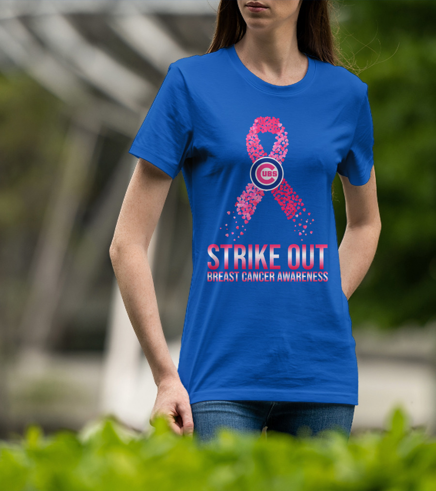 Cubs Strike Out Breast Cancer Awareness T-Shirt