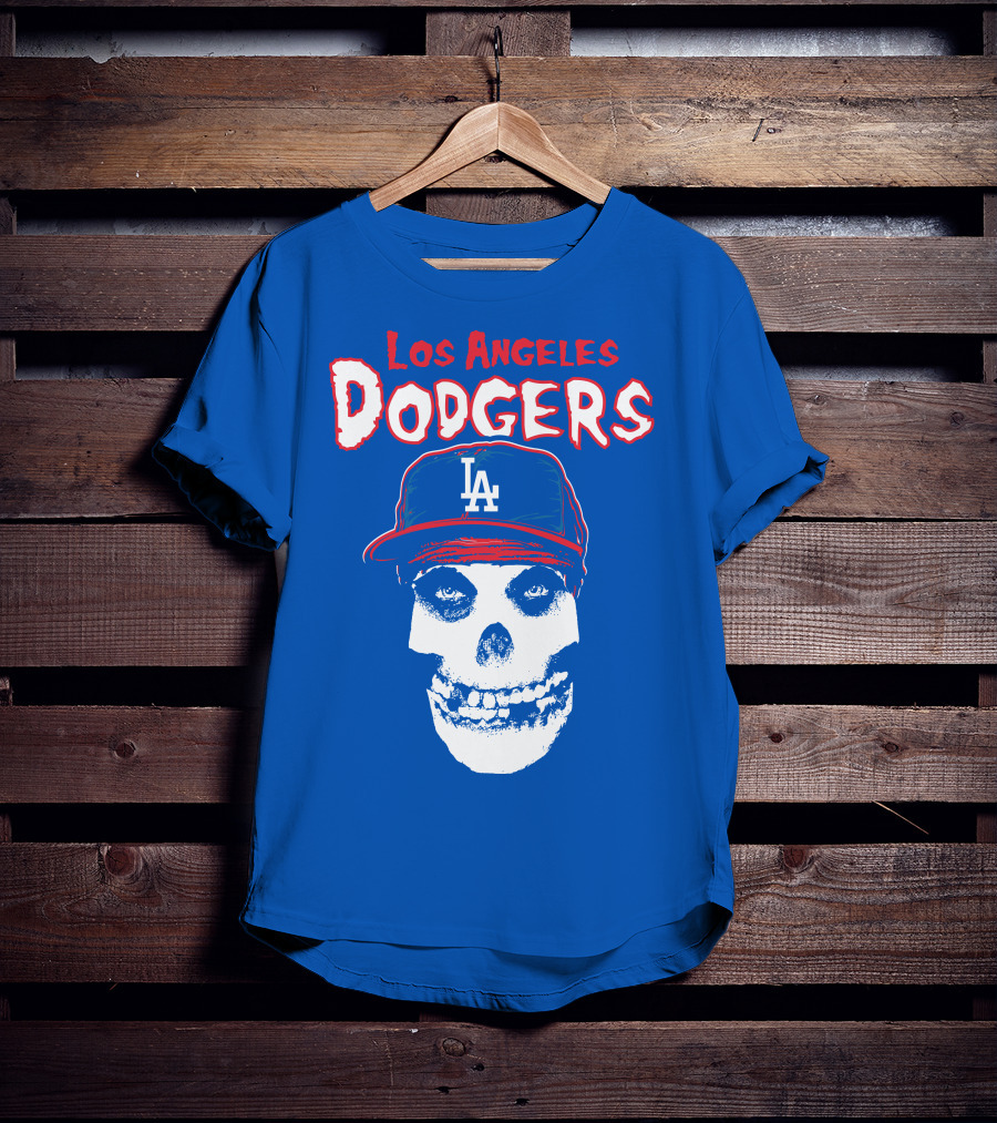 Los Angeles Dodgers Skull T-Shirt