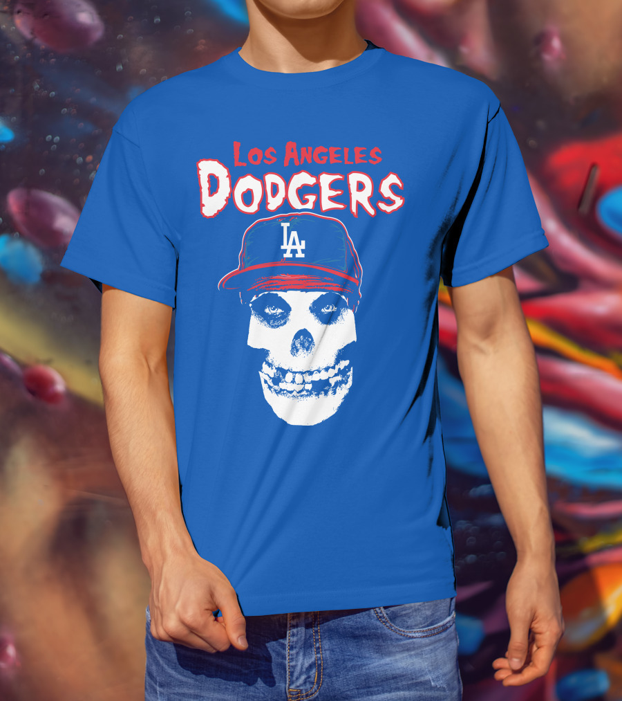 Los Angeles Dodgers Skull T-Shirt