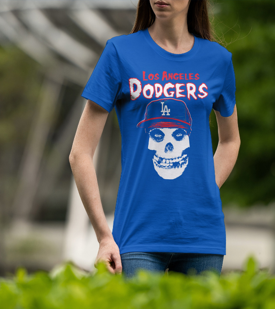Los Angeles Dodgers Skull T-Shirt