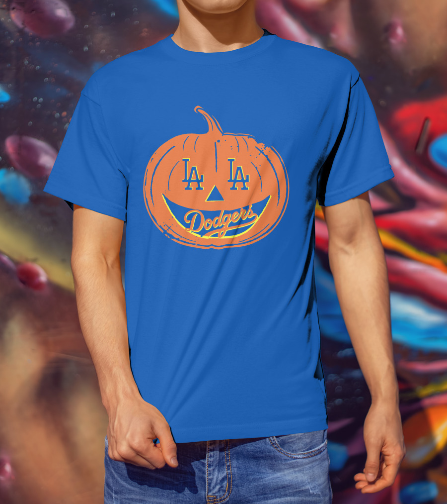 La Dodgers Halloween Pumpkin T-Shirt
