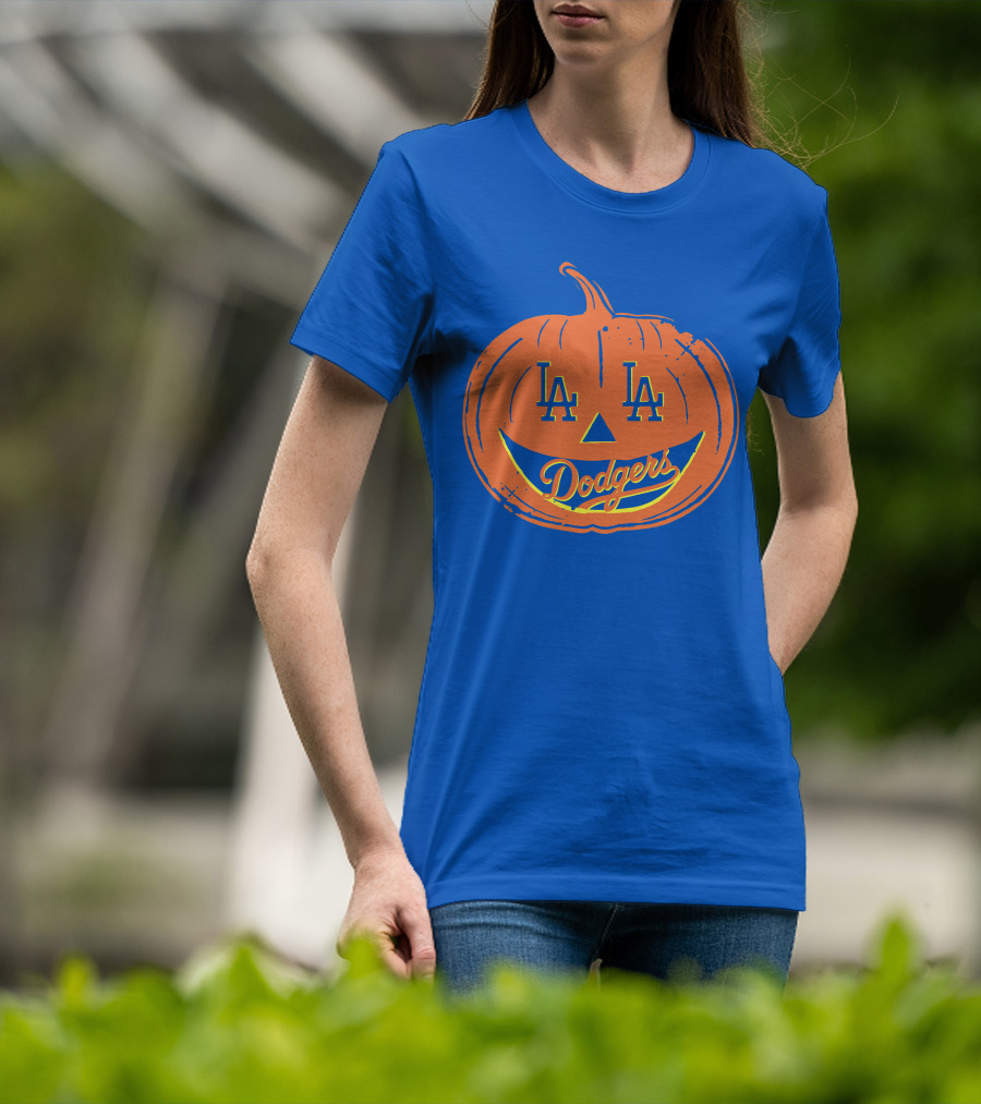 La Dodgers Halloween Pumpkin T-Shirt