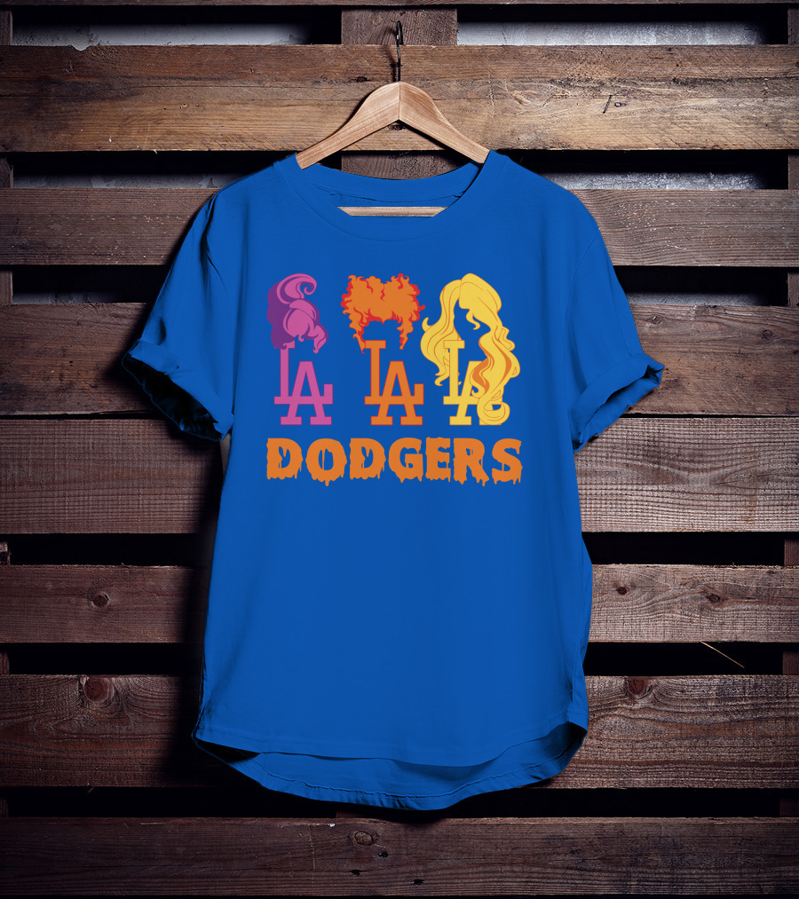 La Dodgers Trio Silhouette Hair Styles T-Shirt
