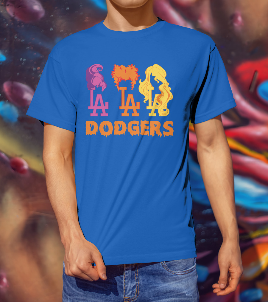 La Dodgers Trio Silhouette Hair Styles T-Shirt