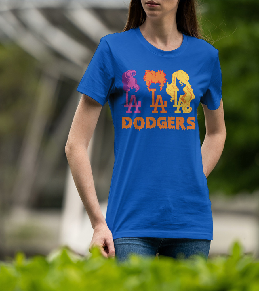 La Dodgers Trio Silhouette Hair Styles T-Shirt