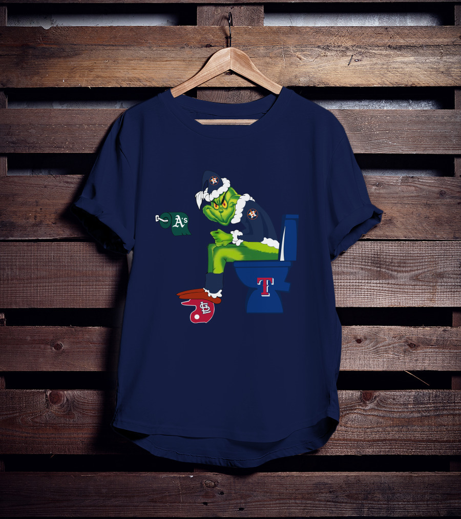 Grinch Houston Texas Toilet T-Shirt
