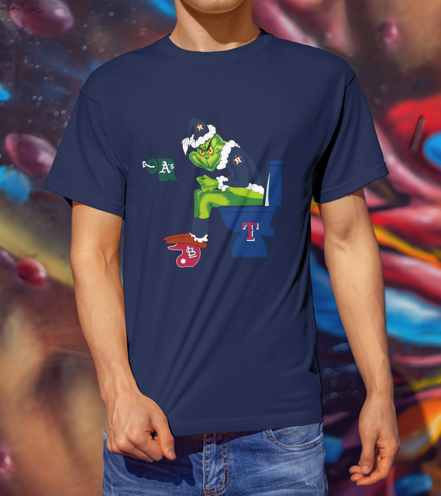 Grinch Houston Texas Toilet T-Shirt