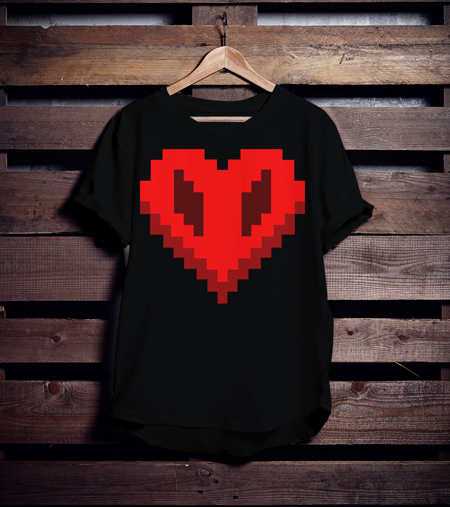 Philza Name Pixelated Heart T-Shirt